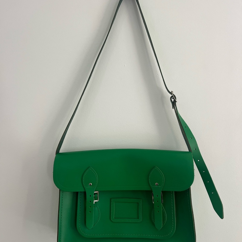 Green Cambride Satchel Bag 14 inch